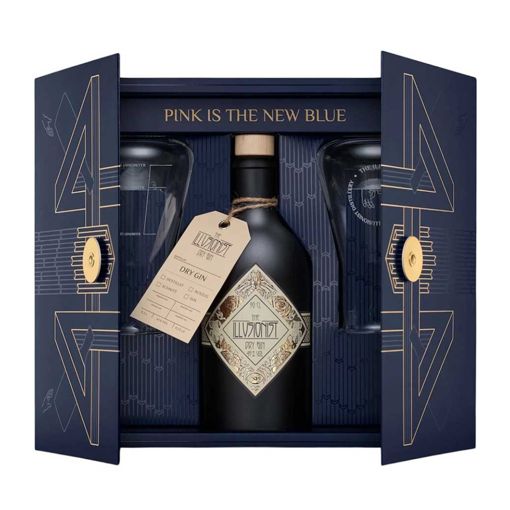 THE ILLUSIONIST MYSTERIUM BOX (2 SIGNATURE GLASSES) GIN 500ml