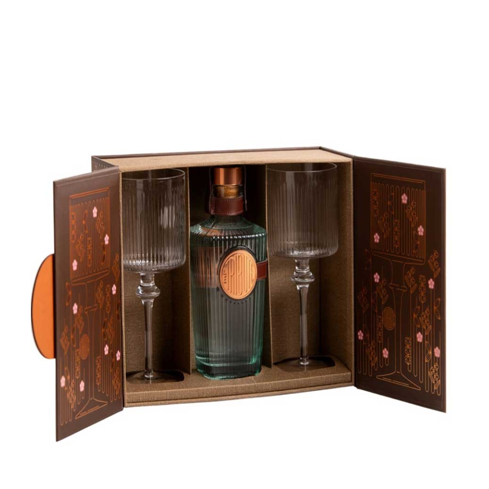 LE TRIBUTE GIFT PACK (2 SIGNATURE GLASSES) GIN 700ml