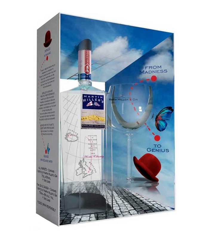MARTIN MILLER'S GIFT PACK (BALLOON GLASS) GIN 700ml