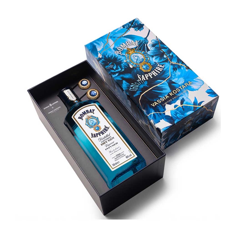 BOMBAY SAPPHIRE ΜΕ ΣΚΟΥΛΑΡΙΚΙΑ VASSIA KOSTARA LIMITED EDITION GIN 700ml