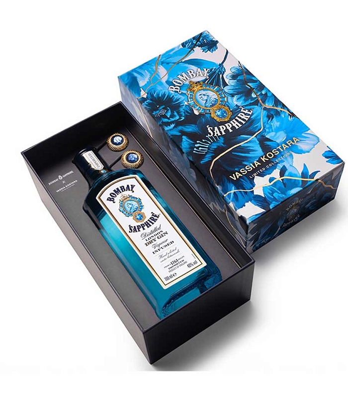 BOMBAY SAPPHIRE ΜΕ ΣΚΟΥΛΑΡΙΚΙΑ VASSIA KOSTARA LIMITED EDITION GIN 700ml