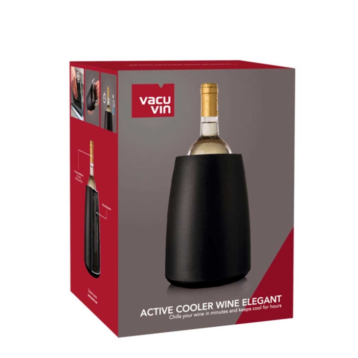 VACU VIN PRESTIGE BLACK WINE COOLER